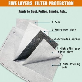Balaclavas Bandanas Balaclava Neck Gaiter with Carbon Filter- UV Protection Face Cover for Hot Summer - Black Magic Seal - CJ...