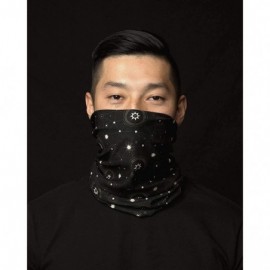 Balaclavas Bandanas Balaclava Neck Gaiter with Carbon Filter- UV Protection Face Cover for Hot Summer - Black Magic Seal - CJ...