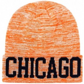 Skullies & Beanies Classic Cuff Beanie Hat Ultra Soft Blending Football Winter Skully Hat Knit Toque Cap - Sf200 Chicago - CY...