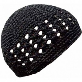 Skullies & Beanies Black Crochet Beanie Skull Cap Hat - CM111OSU0B3 $18.72