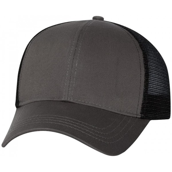 Baseball Caps Trucker Cap - 7070 - Adjustable - Charcoal/ Black - C111CYPVRUD $12.14