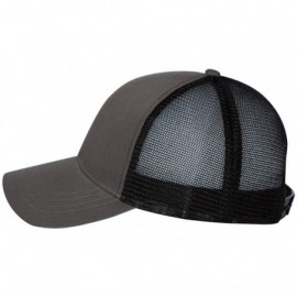 Baseball Caps Trucker Cap - 7070 - Adjustable - Charcoal/ Black - C111CYPVRUD $12.14