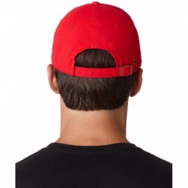 Baseball Caps Classic Cut Brushed Cotton Twill Unconstructed Cap 8111 -Red One - C712FL4YMPZ $9.88
