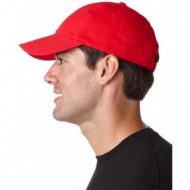Baseball Caps Classic Cut Brushed Cotton Twill Unconstructed Cap 8111 -Red One - C712FL4YMPZ $9.88