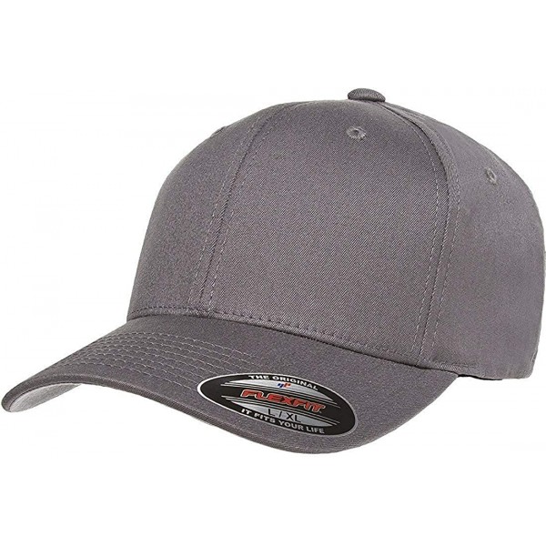 Baseball Caps Cotton Twill Fitted Cap - Grey - CG18TKWO5IK $16.65