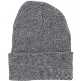 Skullies & Beanies Plain Knit Cap Cold Winter Cuff Beanie (40+ Multi Color Available) - Light Gray - C611OMKKOV1 $9.33