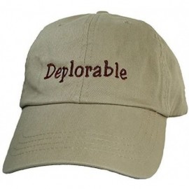 Baseball Caps The Original SVS tan hat with Brown Thread for Deplorable Trump Supporters to wear. - CQ17Z2QZDRT $18.33
