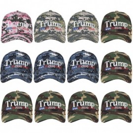 Baseball Caps Wholesale 12-Pack Baseball Cap Donald Trump Keep American Great Again - Trump 2020 Camouflage - CF18AOEZ8YA $66.88