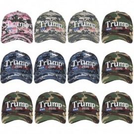 Baseball Caps Wholesale 12-Pack Baseball Cap Donald Trump Keep American Great Again - Trump 2020 Camouflage - CF18AOEZ8YA $39.23