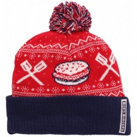 Skullies & Beanies Bob's Burgers Spatula & Burger Winter Pom Beanie - CJ11V1J7VXP $10.27