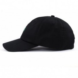 Baseball Caps Rose Embroidered Dad Hat Women Men Cute Adjustable Cotton Floral Baseball Cap - Black - C312LW1C997 $13.12