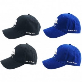 Baseball Caps Dad Hat Be Kind to Me 3D Embroidery No Planet B Unisex Smart Cotton - Black - CI18X5SUUYH $19.38