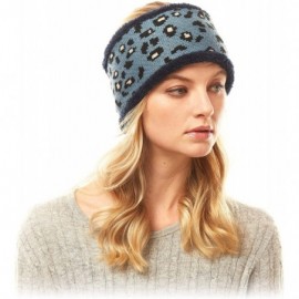 Cold Weather Headbands Me Plus Women Winter Soft Leopard Pattern Fleece Lining Headwrap Headband Ear Warmer - Leopard Print -...