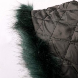 Skullies & Beanies Faux Fur Cossack Russian Style Hat for Ladies Winter Hats for Women - Dark Green - CY18SD25XOS $13.37