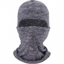 Balaclavas Men's Fleece Ski Balaclava Hood Cold Weather Windproof Face Mask - Grey - CQ18YRKKT8Q $15.72