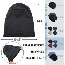 Skullies & Beanies Cotton Slouchy Beanie Hip-Hop Soft Lightweight Running Beanie Adult Dwarf Hats Chemo Cap for Men Women - C...