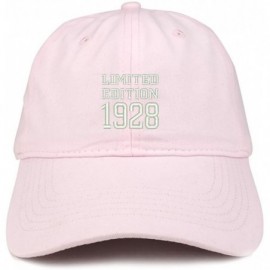Baseball Caps Limited Edition 1928 Embroidered Birthday Gift Brushed Cotton Cap - Light Pink - CG18CO78EMH $33.02
