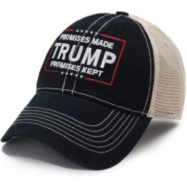 Baseball Caps Trump Promise Made Promise Kept Campaign Rally Embroidered US Trump MAGA Hat Baseball Trucker Cap TC101 - CV193...