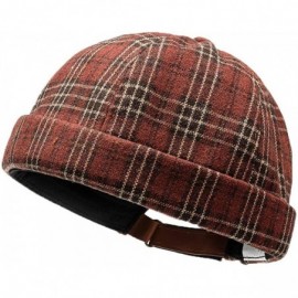 Skullies & Beanies Unisex Docker Skullcap Brimless Adjustable - 7810*coffee - C218Q6H0742 $9.14