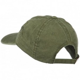 Baseball Caps American Flag Embroidered Washed Cap - Green - CH11MJ3NFCN $22.23