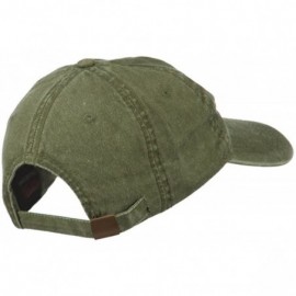 Baseball Caps American Flag Embroidered Washed Cap - Green - CH11MJ3NFCN $22.23