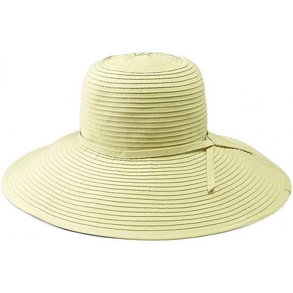 Sun Hats Women's Ribbon Braid Large Brim Hat - Once Size - Cream - C9118HQKFR9 $19.72