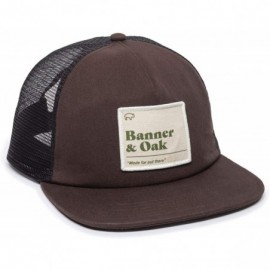 Baseball Caps Basin Scout Patch Trucker Hat - Adjustable Baseball Cap w/Plastic Snapback Closure - Brown - C718ZOZZGAL $31.71