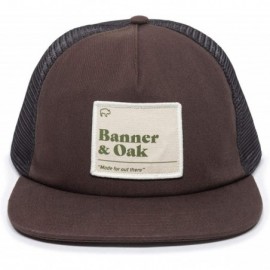 Baseball Caps Basin Scout Patch Trucker Hat - Adjustable Baseball Cap w/Plastic Snapback Closure - Brown - C718ZOZZGAL $31.71