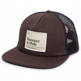 Baseball Caps Basin Scout Patch Trucker Hat - Adjustable Baseball Cap w/Plastic Snapback Closure - Brown - C718ZOZZGAL $31.71