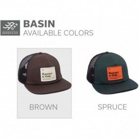 Baseball Caps Basin Scout Patch Trucker Hat - Adjustable Baseball Cap w/Plastic Snapback Closure - Brown - C718ZOZZGAL $31.71