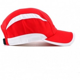 Baseball Caps Quick Dry Sport Hats Unstructured of Baseball Cap for Unisex Lightweight - Sport- Red - CG18DH5W8OH $14.14