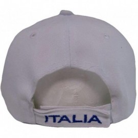 Baseball Caps Italy Italian Italia Country Letter Flag Blue/White Hat Cap 3D Embroidered (RUF) - CP18NQZQEC2 $13.46