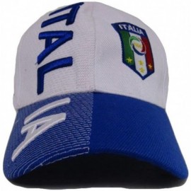 Baseball Caps Italy Italian Italia Country Letter Flag Blue/White Hat Cap 3D Embroidered (RUF) - CP18NQZQEC2 $13.46