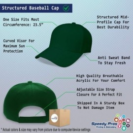 Baseball Caps Custom Baseball Cap Train Embroidery Dad Hats for Men & Women Strap Closure 1 Size - Forest Green - CZ18Y3UOA67...