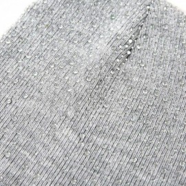 Skullies & Beanies Stretch Knitted Hairball Knitting - Gray - CD18A2L0K2D $7.86