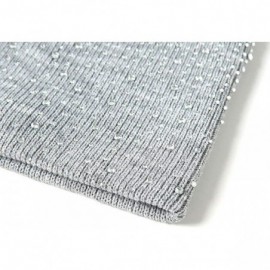 Skullies & Beanies Stretch Knitted Hairball Knitting - Gray - CD18A2L0K2D $7.86