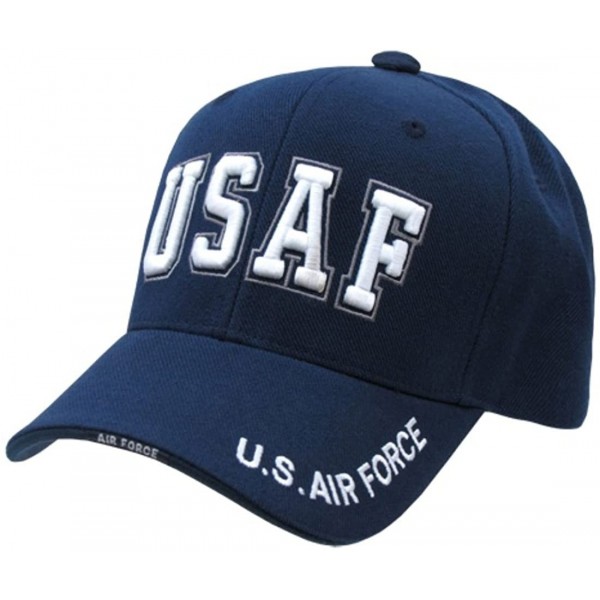 Baseball Caps US Military Legend Branch Logo Rich Embroidered Baseball Caps S001 - Usaf Txt - CF11JZ3OJKH $15.17