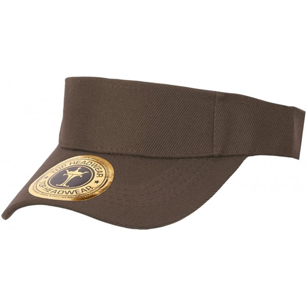 Visors Solid Adjustable Sports Visor (Comes in Many - Brown - CE112KU5O5L $11.01