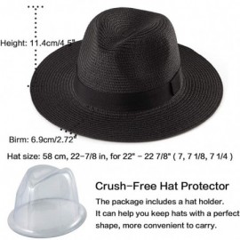 Fedoras Fedora Hats for Women DIY Band Belt Buckle Wool or Straw Wide Brim Beach Sun Hat - CU194RYMZY4 $18.45