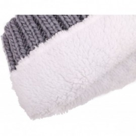 Skullies & Beanies Winter Wonderland Splash Patterned Thick Knit Fleece Lined Snow Beanie Hats - 7969_grey - CL1888KGCTZ $13.22