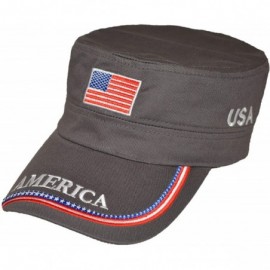 Baseball Caps USA Baseball Cap Polo Style Adjustable Embroidered Dad Hat with American Flag for Men and Women - 4.flat Navy -...