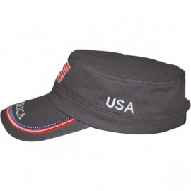 Baseball Caps USA Baseball Cap Polo Style Adjustable Embroidered Dad Hat with American Flag for Men and Women - 4.flat Navy -...