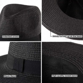 Fedoras Fedora Hats for Women DIY Band Belt Buckle Wool or Straw Wide Brim Beach Sun Hat - CU194RYMZY4 $18.45