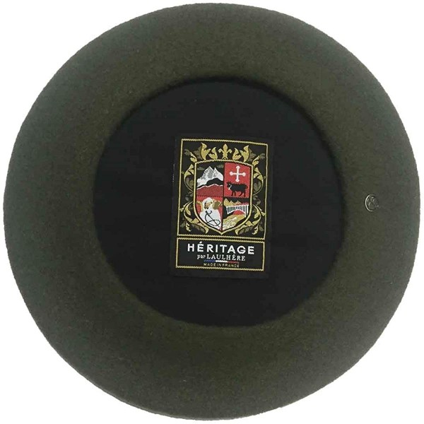 Berets Heritage Classiques Authentique Traditional French Wool Beret - Olive - CN186S0Q0MQ $46.56