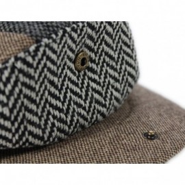 Newsboy Caps Men's Ireland Tweed Flat Cap - Patchwork - C411CE6H4X1 $40.39