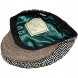 Newsboy Caps Men's Ireland Tweed Flat Cap - Patchwork - C411CE6H4X1 $40.39