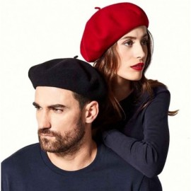 Berets Heritage Classiques Authentique Traditional French Wool Beret - Olive - CN186S0Q0MQ $46.56