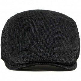 Newsboy Caps Bigface Up Men's Summer Breathable Mesh Hat Cabbie hat Hunting Hat Gatsby Newsboy Ivy Cap - A-black - CJ18UGISE4...