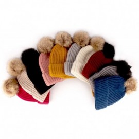 Skullies & Beanies Cozy Winter Christmas Theme Hat - 06 Mustard Yellow Beanie - CA193YLUDIQ $12.89