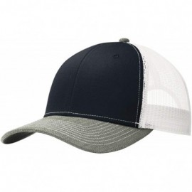 Baseball Caps Mens Snapback Trucker Cap (C112) - Rich Ny/H Gy/W - CU18OWEMQK9 $11.06